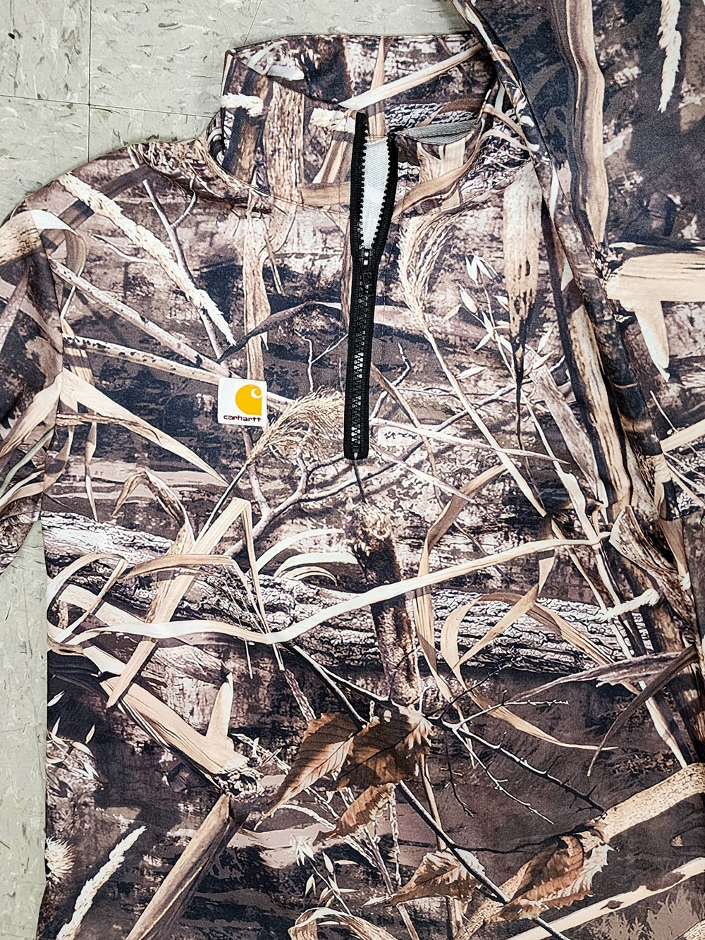 Carhartt Camo Half-Zip Pullover - Brown/Black